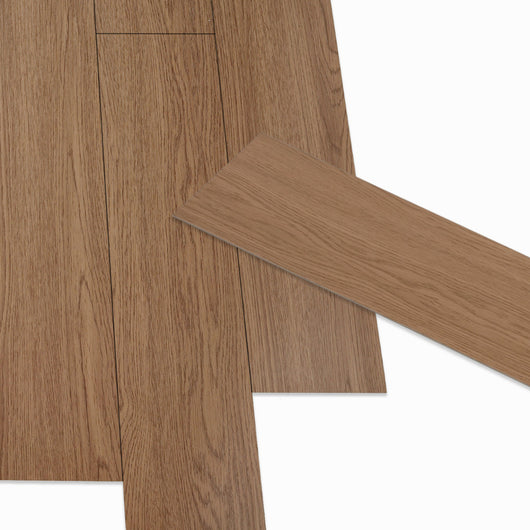 IDMarket - Strisce adesive in PVC SOLEA 2,23m² legno effetto rovere scuro