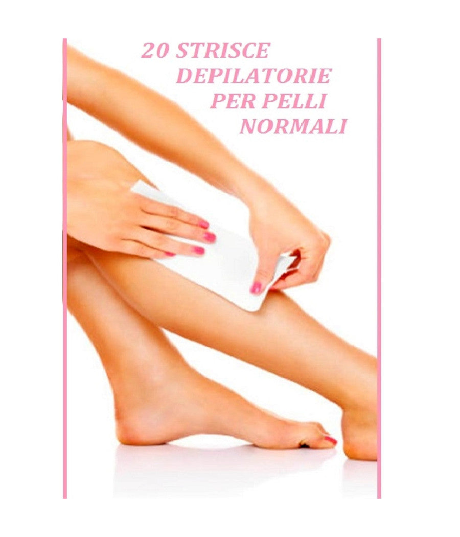 Strisce Depilatorie Corpo Pronte All'uso Per Pelli Normali 20 Strisce         