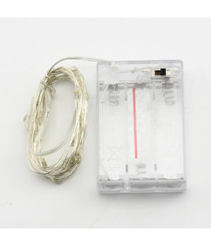 Striscia 3 Metri Strip Led Bobina Flessibile A Batterie Filo Di Rame Luce         