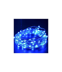 Striscia 3 Metri Strip Led Bobina Flessibile A Batterie Filo Di Rame Luce  -blu      -