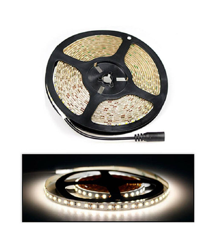 Striscia 600 Led 2835 Strip 5 Metri Bobina Luce Naturale 4000k Waterproof Ip55         