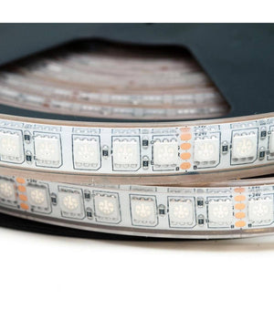 Striscia 600led Impermeabile Ip68 Dimmerabile Luce Multicolore Rgb 75w 24v Esterni         