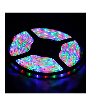 Striscia A Led Rgb 5 Mt Metri 300 Smd 5050 Bobina Strip Adesiva Con Telecomando         