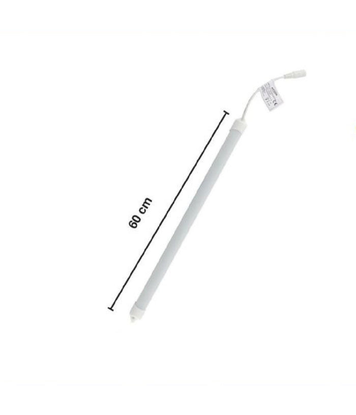 Striscia Barra Led Profilo Alluminio 60cm 10w Luce 3000k 4000k 6500k 3014-12v-60  -bianco Freddo      -