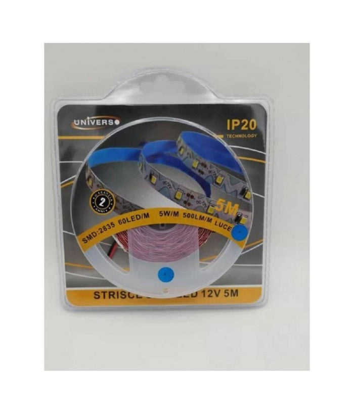 Striscia Flessibile Strip Led Modellabile 5mt Smd 2835 Vari Toni Luce 2835-12v-s  -blu      -