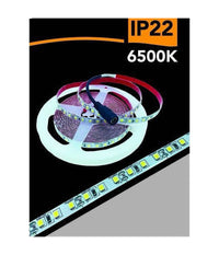 Striscia Led 2835 Strip 5mt Bobina Luce 3000k 4000k 6500k Blu Ip22 2835-12v         