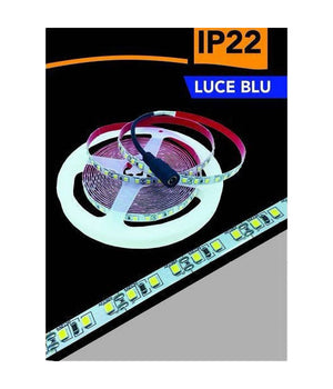 Striscia Led 2835 Strip 5mt Bobina Luce 3000k 4000k 6500k Blu Ip22 2835-12v         