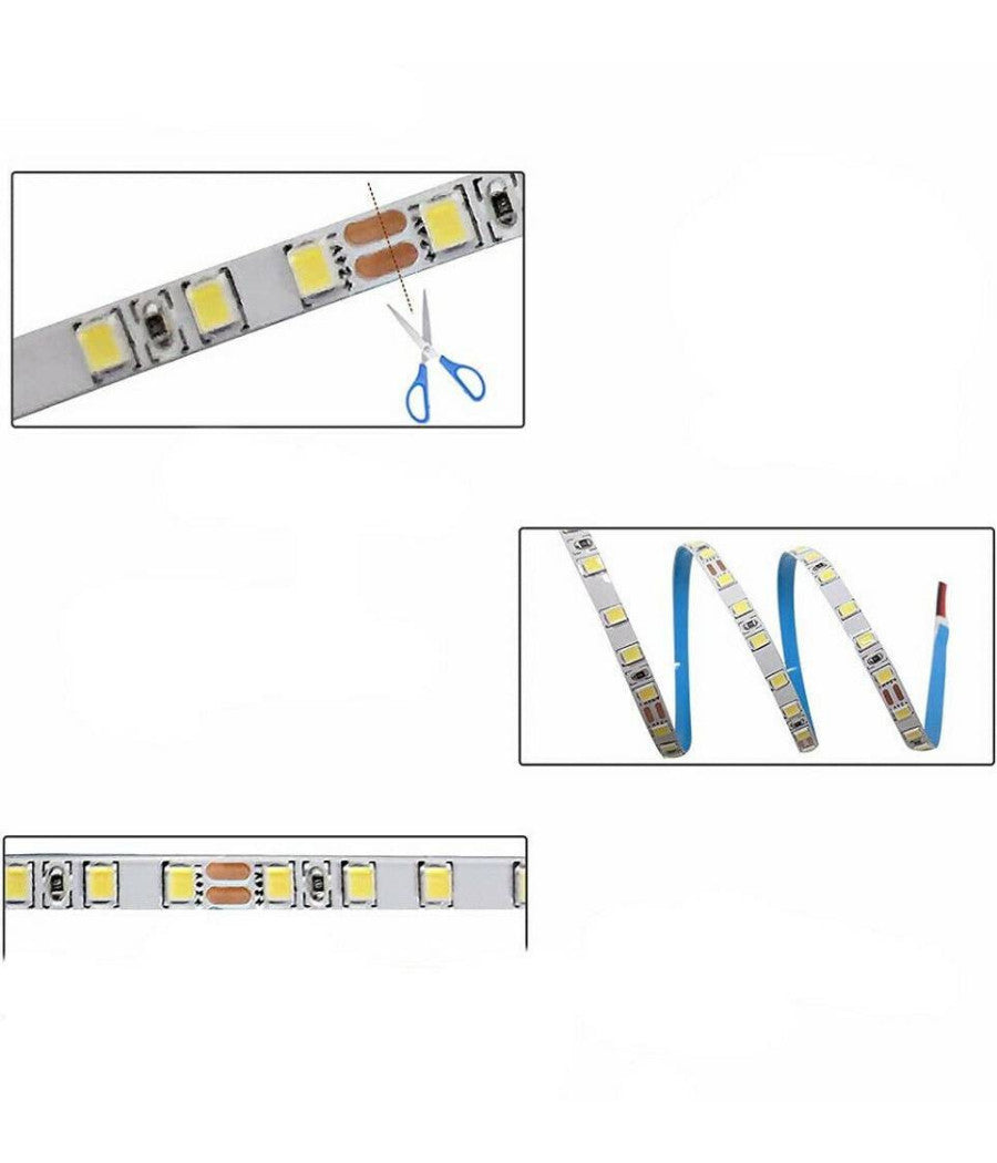 Striscia Led 2835 Strip Bobina 10 Metri 24volt 100 Watt Adesivo 2835-24v-10m-120         