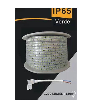 Striscia Led 3535 220v 12w/mt 120led/mt 100 Mt 8mm Vari Colori Di Luce 3535-120d         