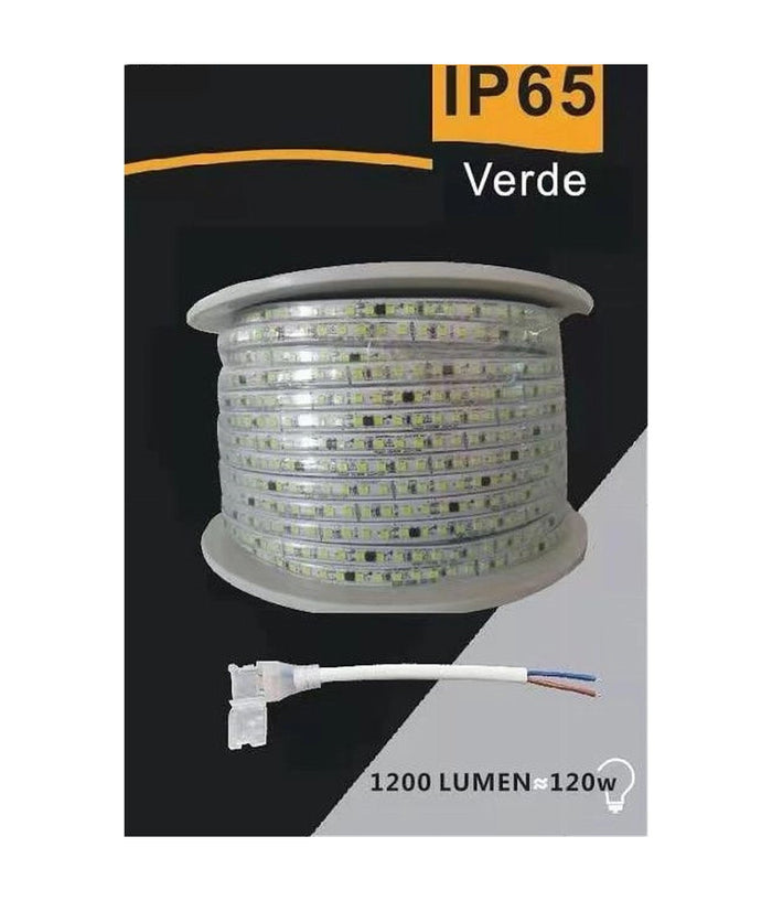 Striscia Led 3535 220v 12w/mt 120led/mt 100 Mt 8mm Vari Colori Di Luce 3535-120d         