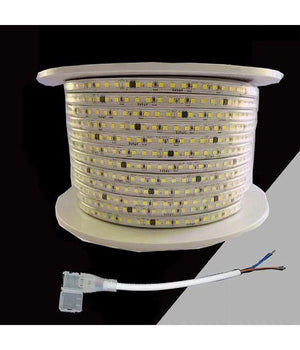 Striscia Led 3535 220v 12w/mt 120led/mt 100 Mt 8mm Vari Colori Di Luce 3535-120d         