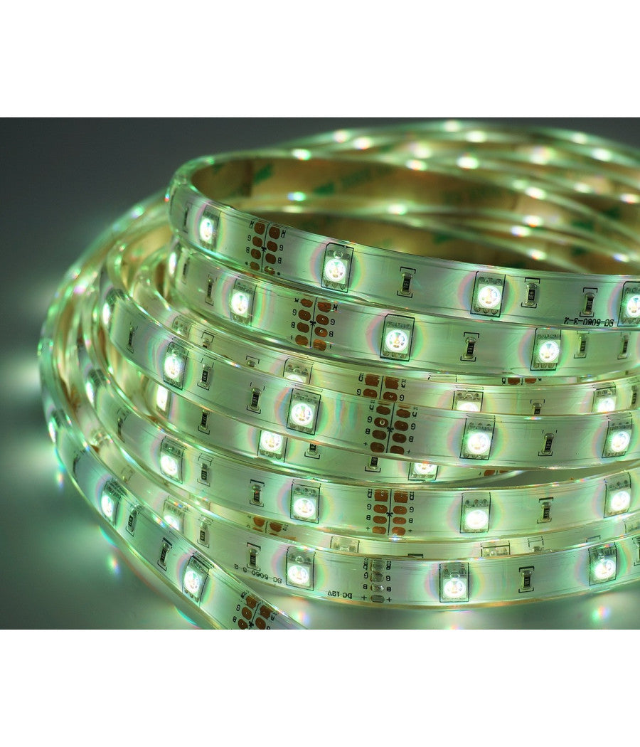 Striscia Led 5 Mt Smd5050 Bianco Caldo Freddo Naturale Neutra Impermeabile 12v         