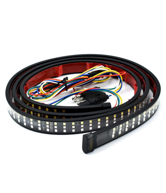 Striscia Led Autoadesiva Illuminazione Rossa Gialla Bianca 1.5mt Auto Q-led2800         