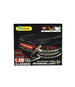 Striscia Led Autoadesiva Illuminazione Rossa Gialla Bianca 1.5mt Auto Q-led2800         