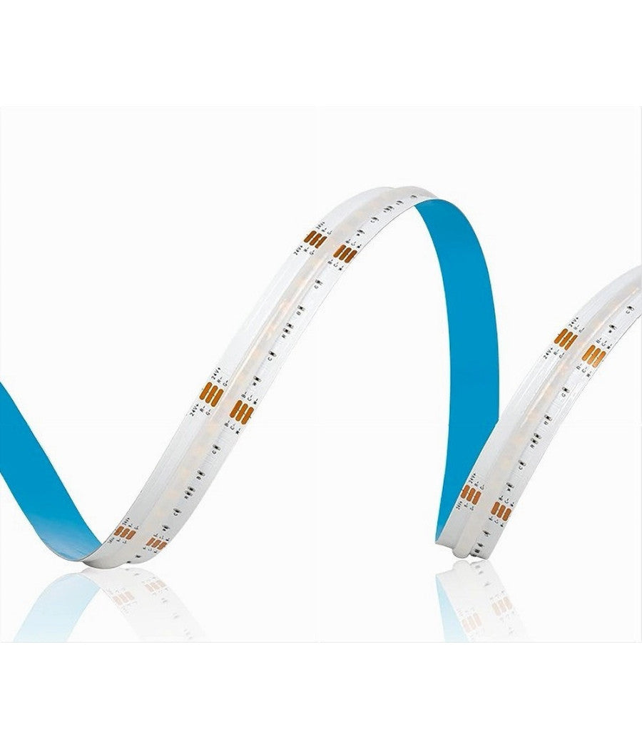 Striscia Led Cob Bobina 5mt Flessibile Dc 24v Varie Temperature Colore Cob-24v-320  -blu      -