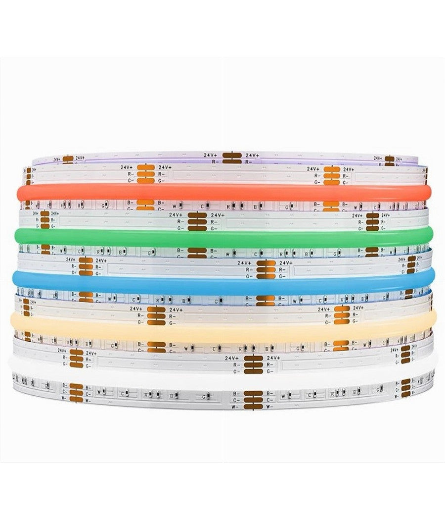 Striscia Led Cob Bobina 5mt Flessibile Dc 24v Varie Temperature Colore Cob-24v-320         