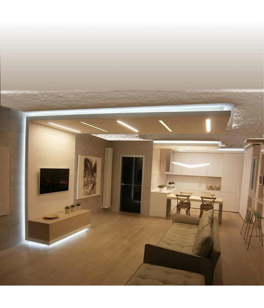 Striscia Led Cob Strip Bobina 50mt 24volt Led Smd Luce 4000k 6500k 3000k Cob-50m         