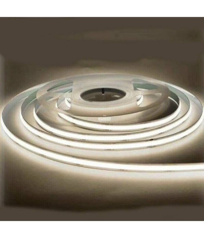 Striscia Led Flessibile Strip Led Cob 12v 70w Luce Fredda Calda Naturale 12v  -bianco Freddo      -