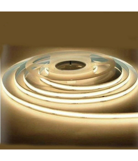 Striscia Led Flessibile Strip Led Cob 12v 70w Luce Fredda Calda Naturale 12v  -bianco Naturale      -