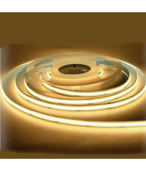 Striscia Led Flessibile Strip Led Cob 12v 70w Luce Fredda Calda Naturale 12v  -bianco Caldo      -