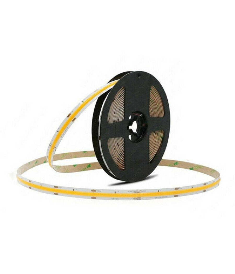 Striscia Led Flessibile Strip Led Cob 24v 10mt Luce Fredda Calda Naturale 24vcob         