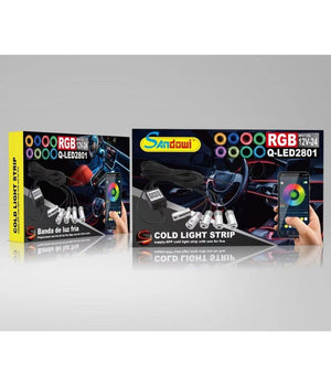 Striscia Led Illuminazione Decorativa Rgb Led Strip Neon 12v Per Auto Q-led2801         