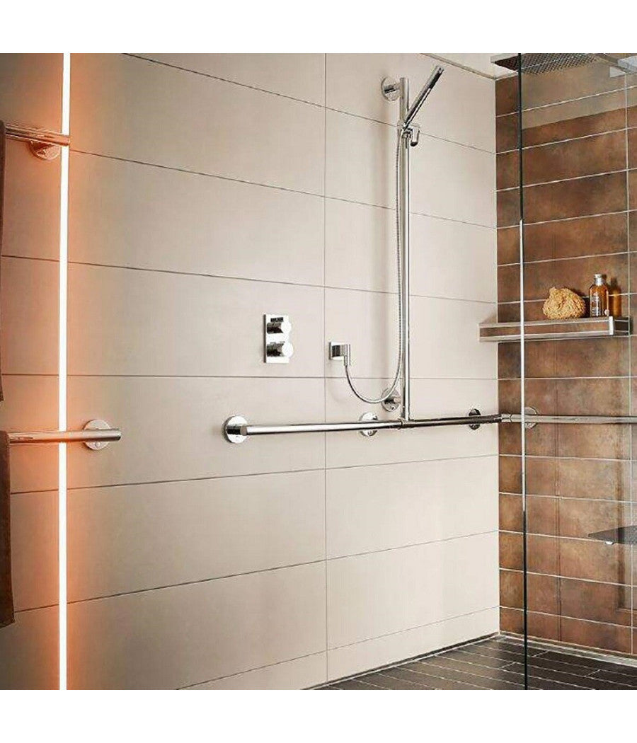 Striscia Led Ip68 Cob Flessibile Neon Dimmerabile 24v Luce Box Doccia Bagno Vasca         