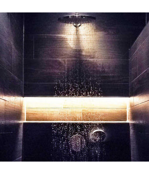 Striscia Led Ip68 Cob Flessibile Neon Dimmerabile 24v Luce Box Doccia Bagno Vasca  -bianco Caldo      -