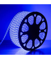 Striscia Led Luminosa Flessibile 100 Mt Luce Blu 5050 220v Illuminazione Cw579         