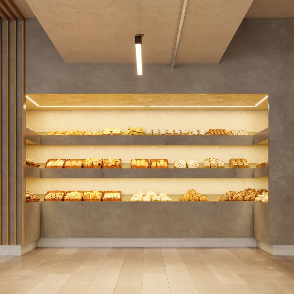 Striscia led per illuminare il banco alimenti del Pane - Bobina da 5m 14,4W/M 80LM/W IP20 2700K