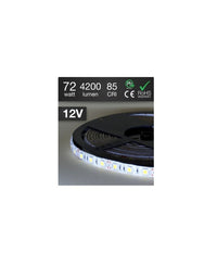 Striscia Led Resistente All'acqua 5metri 72w Smd5050 Bianco Caldo 300 Led Aipiy         