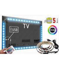Striscia Led Retroilluminazione Tv Monitor Rgb Smd 5050 5 Mt Usb Dc5v 5050rgb-5v         