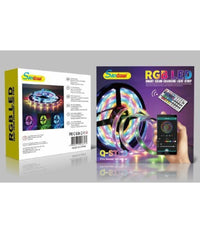 Striscia Led Rgb Autoadesiva 5mt Con Funzione Audio Bluetooth Telecomando Q-st50         