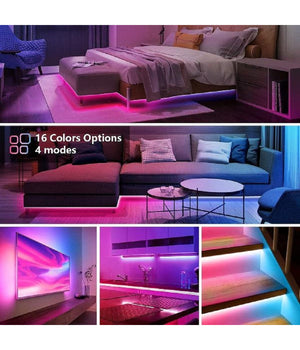 Striscia Led Rgb Usb 2 Metri Con Telecomando 5050 5v Ip67 Impermeabile Q-dt20         