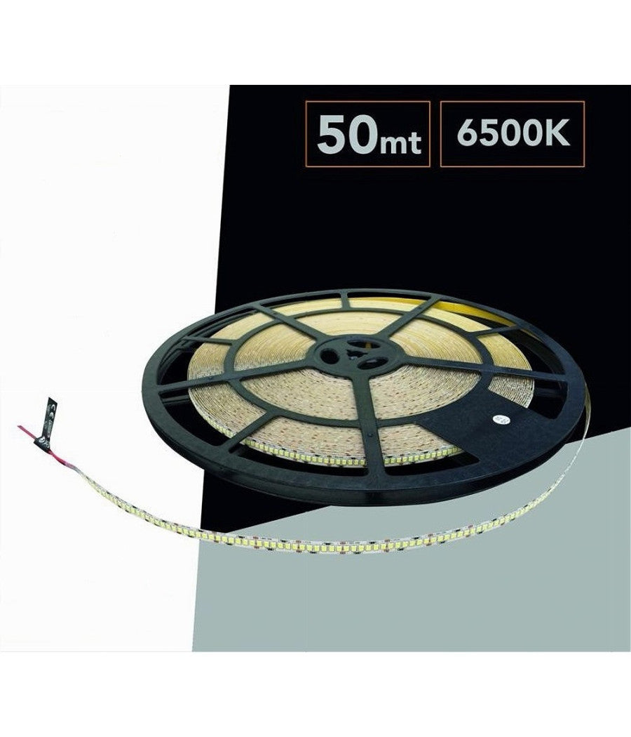 Striscia Led Smd 2835 Bobina Da 50mt 24v Ip20 Luce 3000k 6500k 4000k 50m-24v-240         
