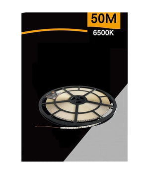 Striscia Led Smd2835 Bobina 50 Metri 24v Ip20 Luce 6500k 3000k 4000k 50m-24v-120         
