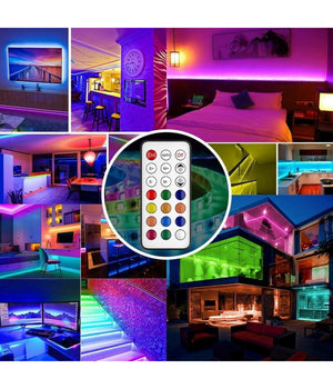 Striscia Led Smd5050 Ip20 12v 5 Mt Digitale Luce Rgb Telecomando W5050r-12-60-ic         