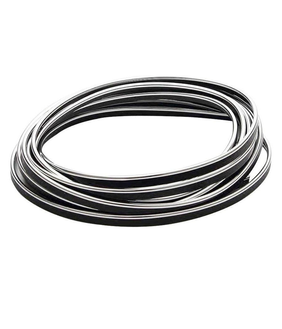 Striscia Profilo Decorativa Adesivo Cromato Cromata Argento Ws1180 Interno Auto         