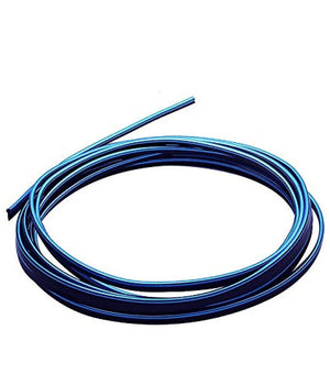 Striscia Profilo Decorativa Adesivo Cromato Cromata Blu Ws1180 5 M Interno Auto         