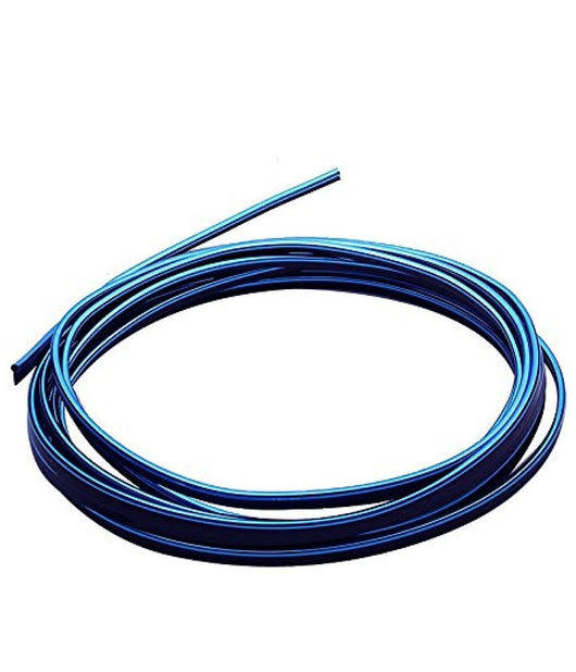 Striscia Profilo Decorativa Adesivo Cromato Cromata Blu Ws1180 5 M Interno Auto         