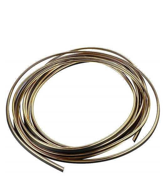 Striscia Profilo Decorativa Adesivo Cromato Cromata Oro Ws1180 5 Metri Auto         