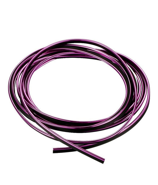 Striscia Profilo Decorativa Adesivo Cromato Cromata Viola Ws1180 5 Metri Auto         