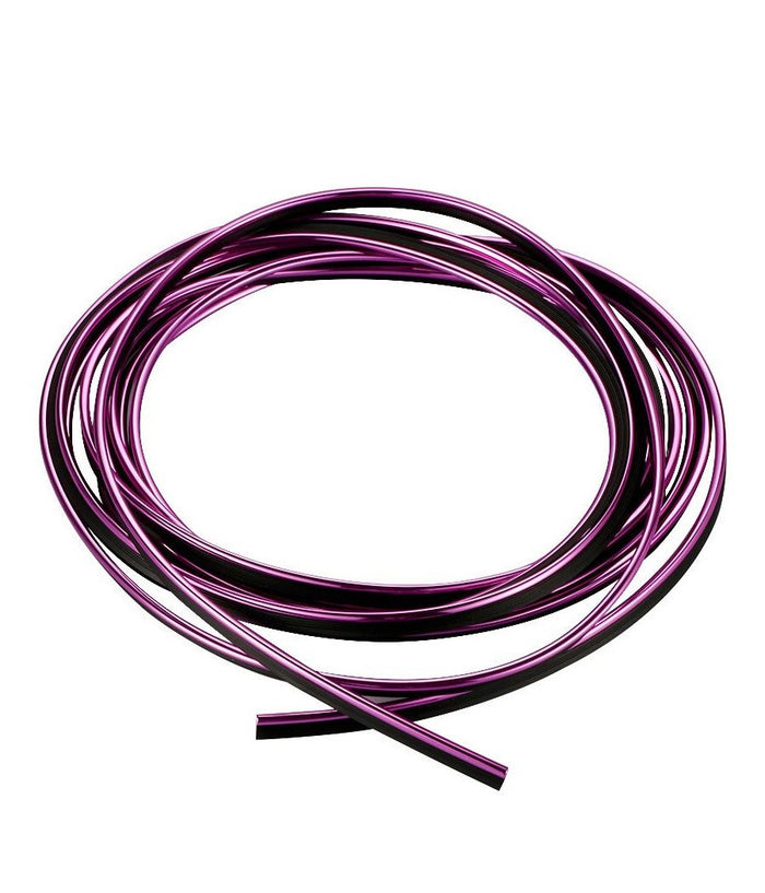 Striscia Profilo Decorativa Adesivo Cromato Cromata Viola Ws1180 5 Metri Auto         