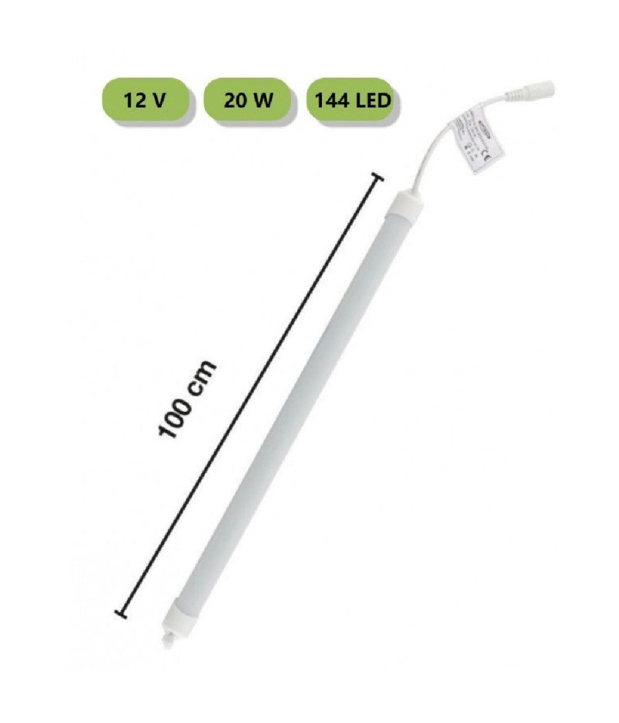 Striscia Rigida Barra Led Profilo Alluminio 1mt Luce 3000k 4000k 6500k 3014-12v-1o         