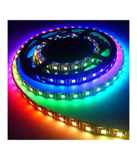 Striscia Strip 300 Led Rgb Digitale Multieffetto 7 Colori 5050 5 M Metri Interno         