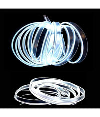 Striscia Strip Led Per Interni Auto A 12v Fibra Ottica Luce Decorativa Atmosfera  Ghiaccio   -5 Mt   -