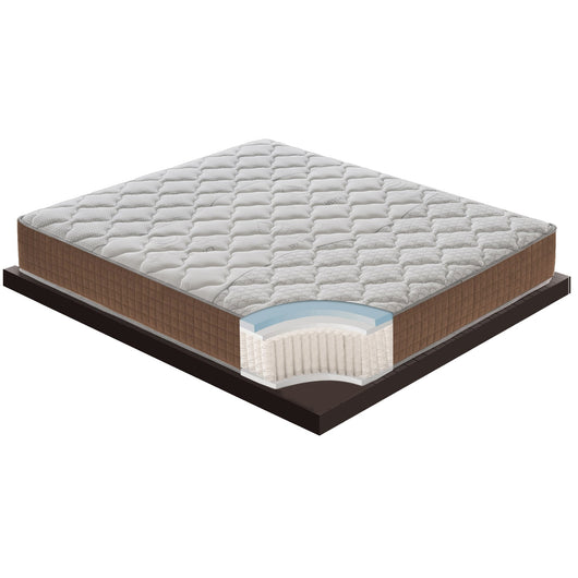 Materasso Piazza e Mezza 120x190 a molle insacchettate, 5 cm memory foam, ortopedico, 1600 molle insacchettate, 9 zone di comfort