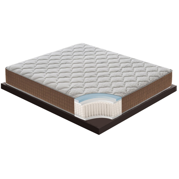 Materasso Piazza e Mezza 140x200 a molle insacchettate, 5 cm memory foam, ortopedico, 1600 molle insacchettate, 9 zone di comfort