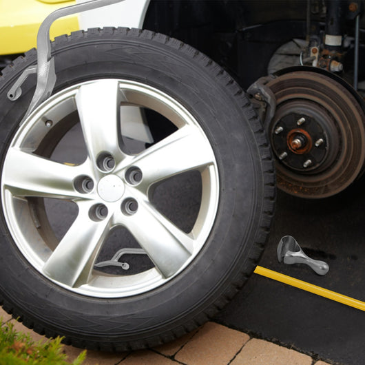 Strumento di montaggio e smontaggio pneumatici cambia gomme da 44 a 62cm, Strumenti per riparazione auto Giallo-Accessori per veicoli