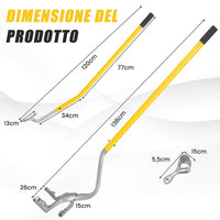 Strumento di montaggio e smontaggio pneumatici cambia gomme da 44 a 62cm, Strumenti per riparazione auto Giallo-Accessori per veicoli